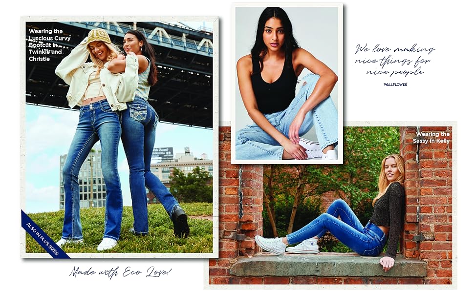 WallFlower Jeans lifestyle images