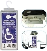 Yuoyar Portable Handicap Placard Holder for Auto - Ultra Transparent Handicapped Placard Holder P...