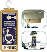 Yuoyar Portable Handicap Placard Holder for Auto - Ultra Transparent Handicapped Placard Holder P...