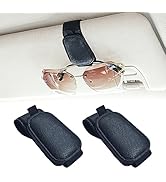 Yuoyar 2 Packs Magnetic Sunglass Holder for Car Visor - Sunglasses Clip for Car Visor Universal F...