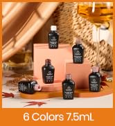 Beetles Fall Gel Nail Polish Set Brown Beige Mauve Pink Nude White Neutral 6 Colors Coffee Cafe C...