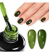 Beetles Gel Polish 15ml Jelly Green Sheer Green Translucent Gel Nail Polish Natural Olive Color S...