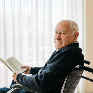 Men in wheelchairs wear wraps that make urine-only changes a breeze.