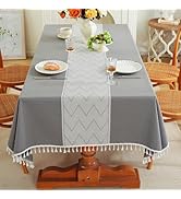 Deep Dream Tablecloths for Rectangle Tables, Cotton Linen Table Cloth, Waterproof Farmhouse Table...