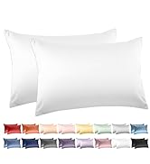 Standard Pillow Cases Set of 2, Deep Dream 100% Cotton Standard Size Pillowcases Sateen Weave, 60...