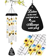 Sympathy Gift Memorial Wind Chimes - Windchime in Loving Memory of Loved One, Bereavement Gifts f...