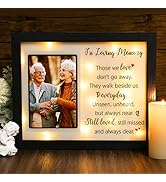 Memorial Gifts LED Shadow Box 4x6 Picture Frame - Sympathy Gift for Loss of Mother Mom Father Dad...