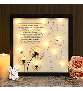 Memorial Gifts LED Shadow Box - Sympathy Gift for Loss of Mother Mom Father Dad, Bereavement Gift...