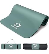 Primasole 1/2 Thick Exercise Mat with Carry Strap & Case Mat for Yoga Pilates Fitness at Home and...