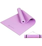 Primasole Yoga Mat with Carry Strap for Yoga Pilates Fitness and Floor Workout at Home and Gym No...