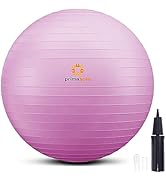 primasole Exercise Ball Anti-Burst Pregnancy Yoga Ball for Balance Stability Fitness Workout Core...