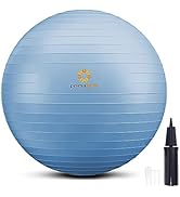 primasole Exercise Ball Anti-Burst Pregnancy Yoga Ball for Balance Stability Fitness Workout Core...