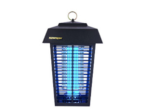 Bug zapper with bright blue light