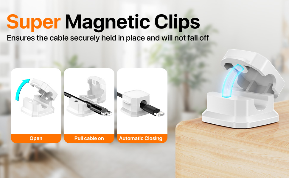 cord holder for nightstand magnetic cord organizer phone cord holder magnetic cable clips