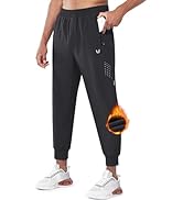 NORTHYARD Men's Fleece Joggers Athletic Warm Sweatpants Workout Gym Running Pants Active Winter T...