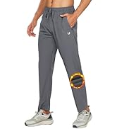 NORTHYARD Men's Fleece Lined Pants Athletic Workout Running Joggers Winter Warm Wind Sweatpants f...
