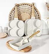 Non Stick Egg Pan, 4-Cup Granite Omelette Pan Skillet for Breakfast, Pancake Pan with Heat-R...