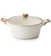 SENSARTE Stock Pot Nonstick 6.5 Quart Soup Pot Casserole Pot with Lid Healthy Pasta Pot Cooking P...