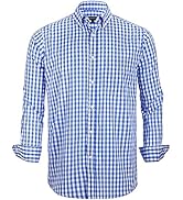 PASHARTUK Cotton Regular Fit Mens Long Sleeve Shirts Button Down Shirts for Men