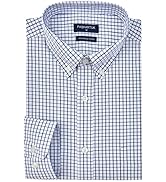 PASHARTUK Wrinkle Free Regular Fit Mens Button Down Shirts Long Sleeve Dress Shirts for Men