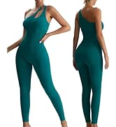 RUNNING GIRL One Piece Jumpsuits for Women, Ribbed Seamless Workout Bodysuit for Women with Tummy...