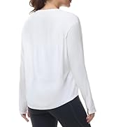 THE GYM PEOPLE Women's Long Sleeve Workout Shirts Back Loose Fit Running Tee Tops with Thumb Hole