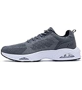 JARLIF Men's Air Running Shoes Athletic Tennis Shoes Fashion Walking Sneaker Comfortable Sport Gy...