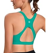 RUNNING GIRL Sports Bras for Women High Support,Moulded Cup Racerback High Impact Workout Crop To...