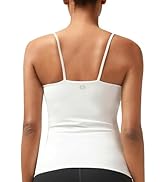 RUNNING GIRL Workout Tank Tops for Women Built in Shelf Bras Padded,Sleeveless Gym Tops Athletic ...