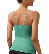 RUNNING GIRL Workout Tank Tops for Women Built in Shelf Bras Padded,Sleeveless Gym Tops Athletic ...