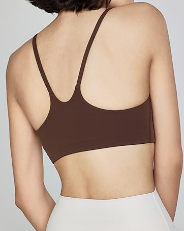 Spaghetti Thin Strap Sports Bra