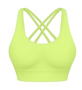 Electric lemon sports bras for women high support