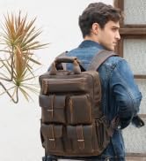 leather backpack bag