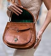 Rustic Town Leather Crossbody Satchel Bag Vintage Purses Handbags for Women