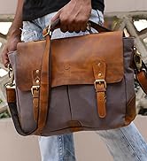 Leather Sling Bag for Women - Washed Leather Crossbody Bag Vintage Travel Shoulder Purse Handbag ...