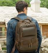leather backpack bag