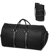 Oversized Travel Duffel Bag, Waterproof Leather Weekend bag Gym Sports Overnight Large Carry On H...
