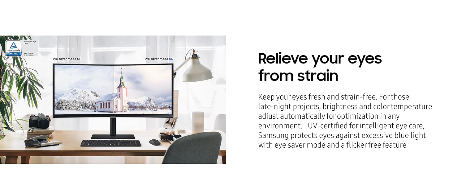 Samsung S64UA 34 Inch Ultrawide QHD Computer Monitor