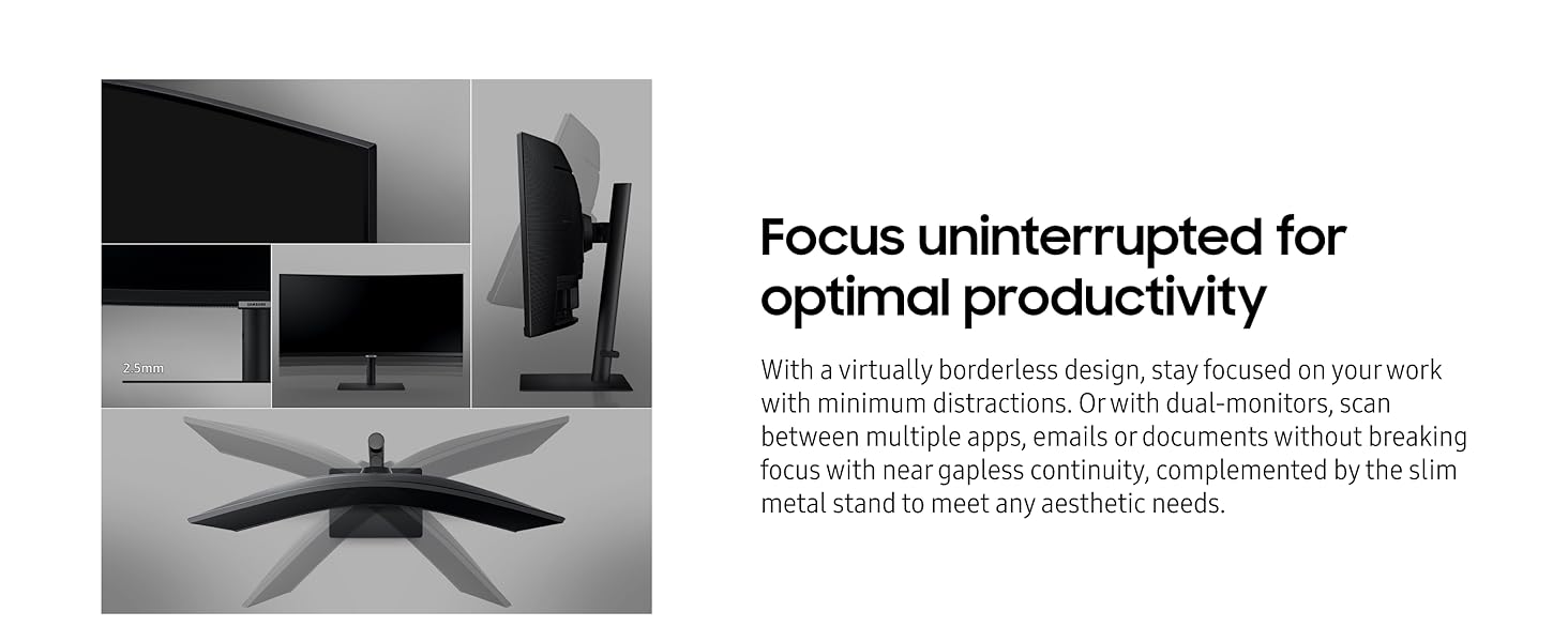 Samsung S64UA 34 Inch Ultrawide QHD Computer Monitor