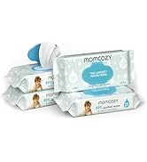 Baby Wipes, Momcozy Water Wipes-Extra Large Size Design, 99% Water Based Wipes & a Drop of Coconu...