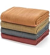 Momcozy Muslin Swaddle Blankets, Soft Silky Baby Blankets for Baby Boys & Girls, 4-Pack Breathabl...