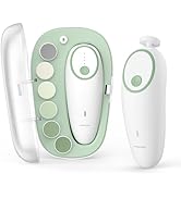 Momcozy Baby Nail File Electric, Gentle Baby Nail Trimmer Electric Rechargable, Baby Nail Clipper...