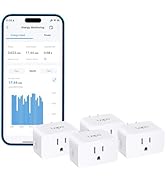 TP-Link 𝗧𝗮𝗽𝗼 Smart Plug Wi-Fi Mini, Energy Monitoring, Compatible with Alexa & Google Home & ...
