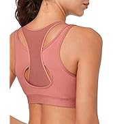 Yvette High Support Sports Bras for Women Double Deck Straps High Impact Mesh Zip Front Sports Br...