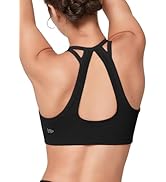 Yvette Yoga Sports Bras for Women Light Support Cute Soft Wireless Padded Sports Bra Crop Tank Top