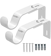 IFELS Heavy Duty Adjustable Curtain Rod Brackets, Curtain Rod Wall Bracket Hooks for 1 or 7/8 Inc...