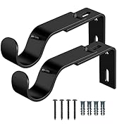 IFELS Heavy Duty Adjustable Curtain Rod Brackets, Curtain Rod Wall Bracket Hooks for 1 or 7/8 Inc...
