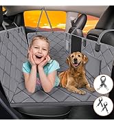 ROUWINNE Back Seat Extender for Dogs-Large Space, Dog Car Seat Cover Hard Bottom Holds 400lbs, St...