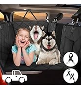 ROUWINNE Back Seat Extender for Dogs Truck-Large Space, Truck Dog Seat Cover Back Seat Hard Botto...