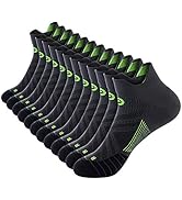 PAPLUS Ankle Compression Sock for Men and Women 2/4/6 Pairs, Low Cut Compression Running Sock wit...